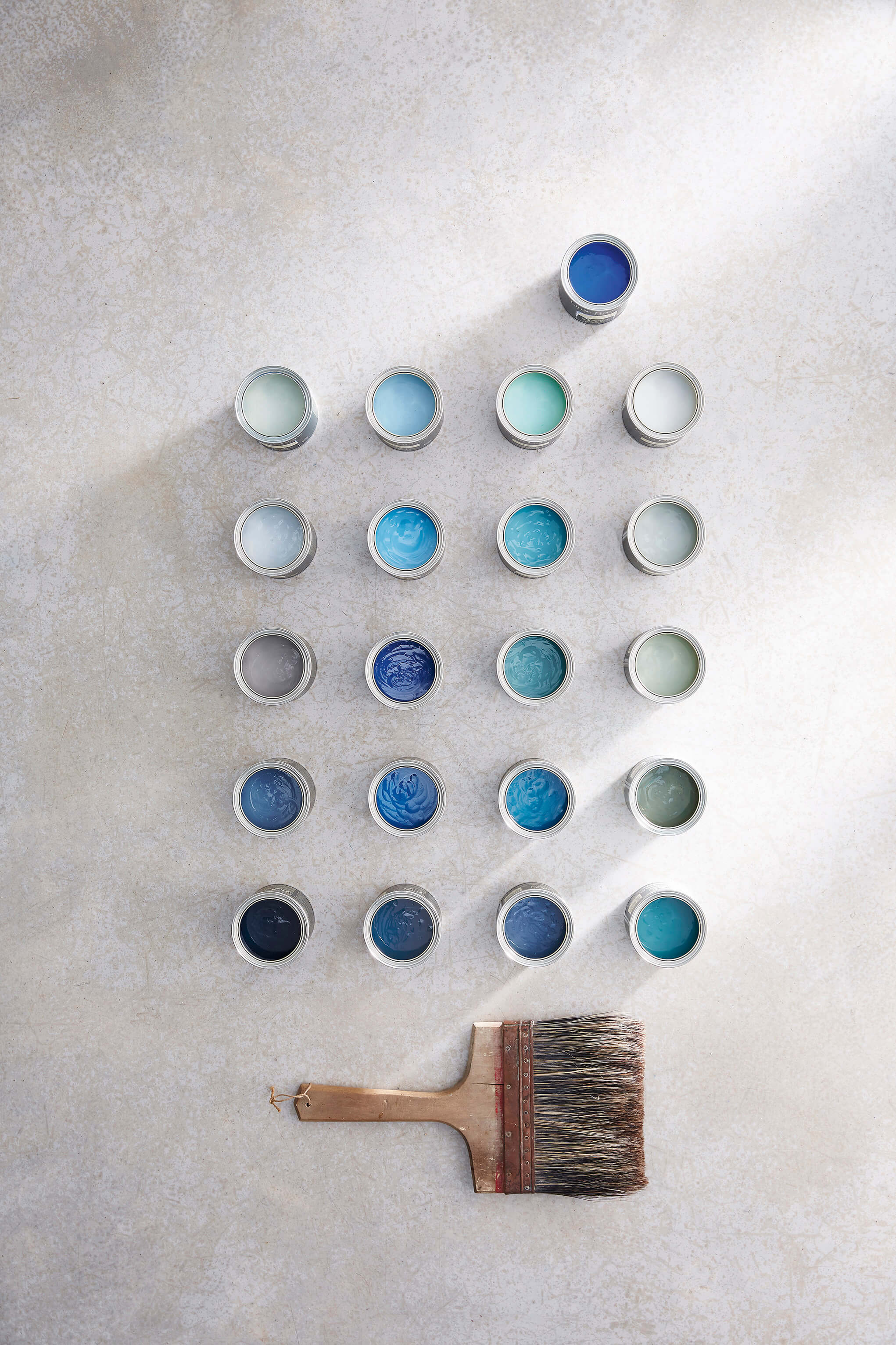 Blaue Farbe