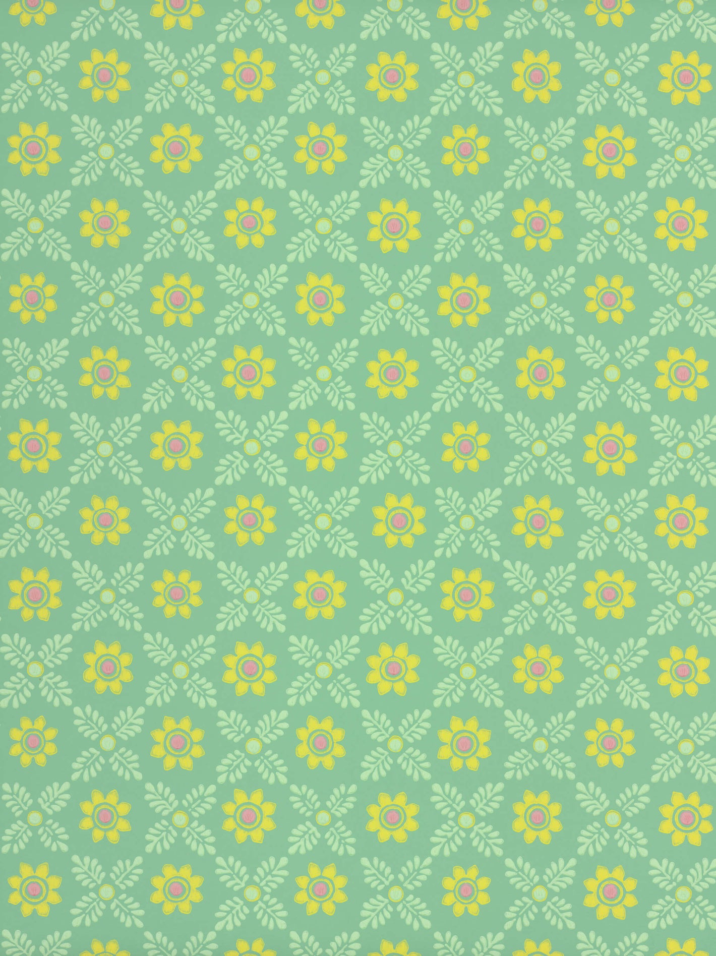 Ditsy Block - Green Verditer