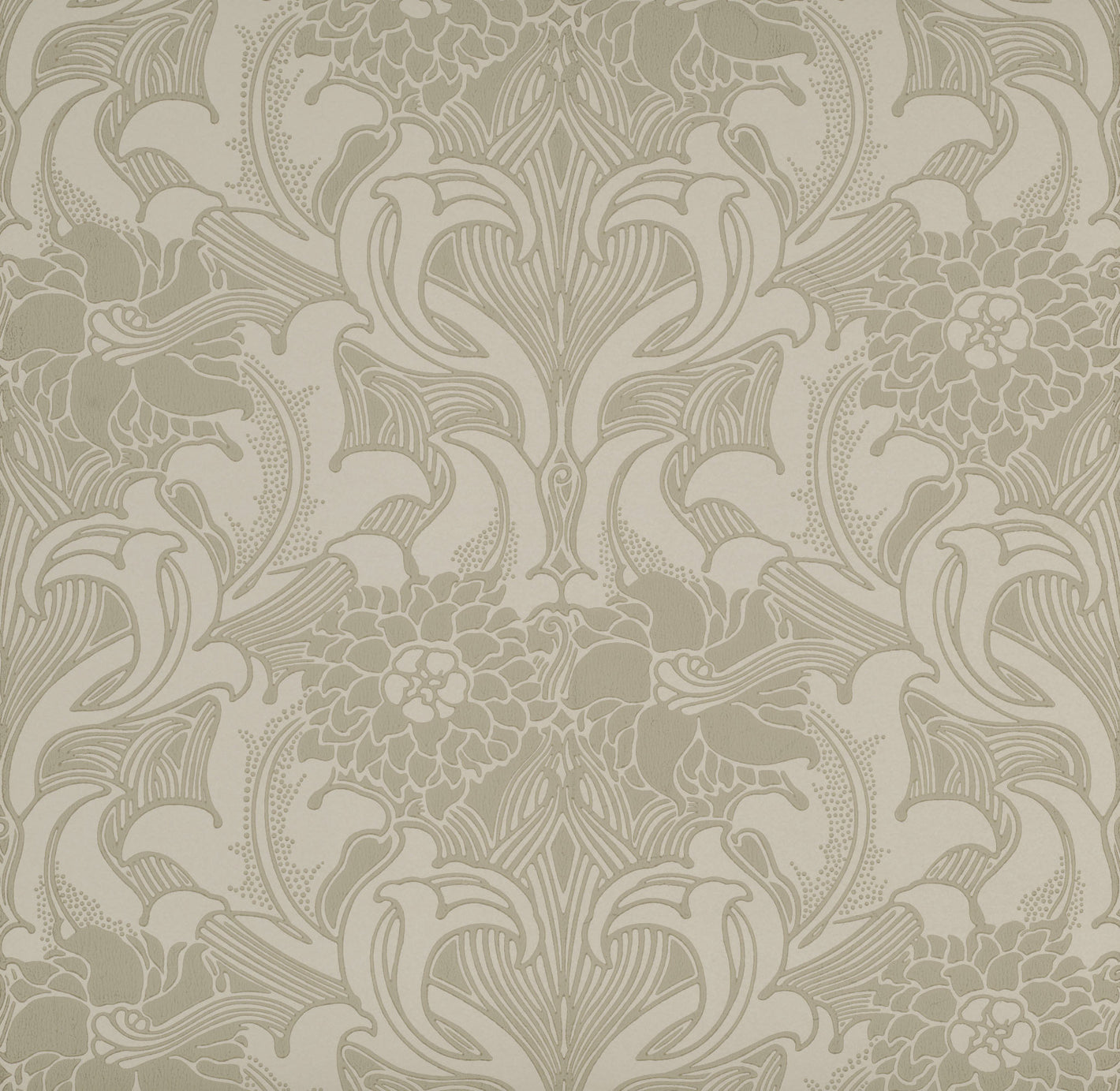Dahlia Scroll - French Grey
