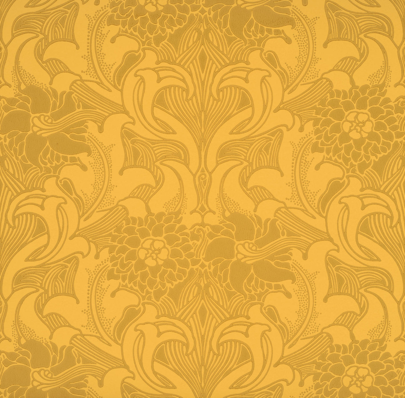 Dahlia Scroll - Giallo