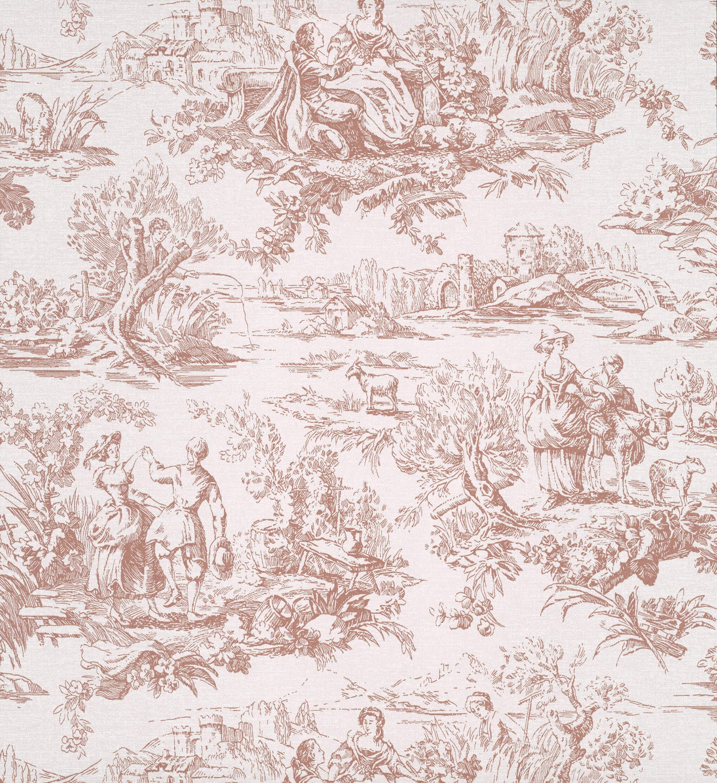 Lovers' Toile - Blush