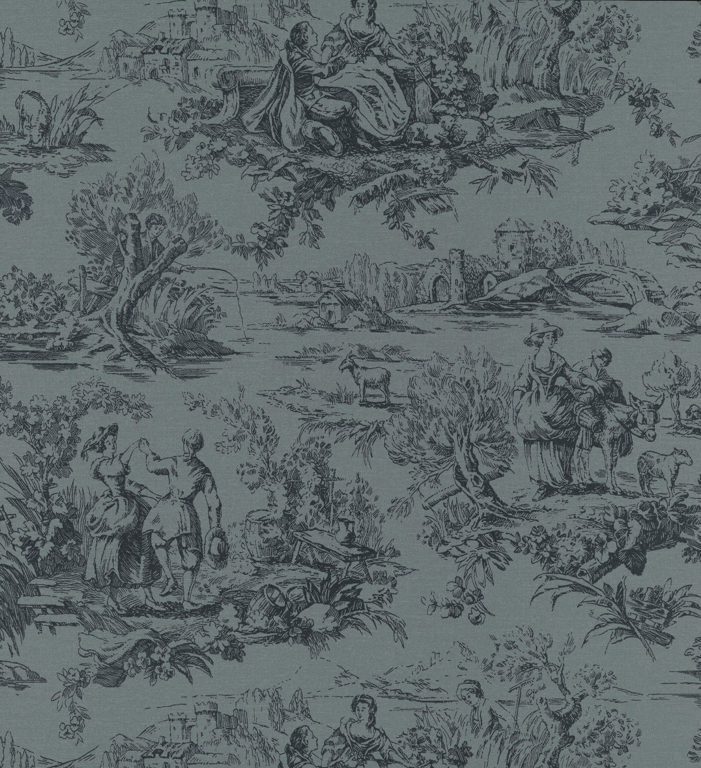 Lovers' Toile - Hicks’ Blue